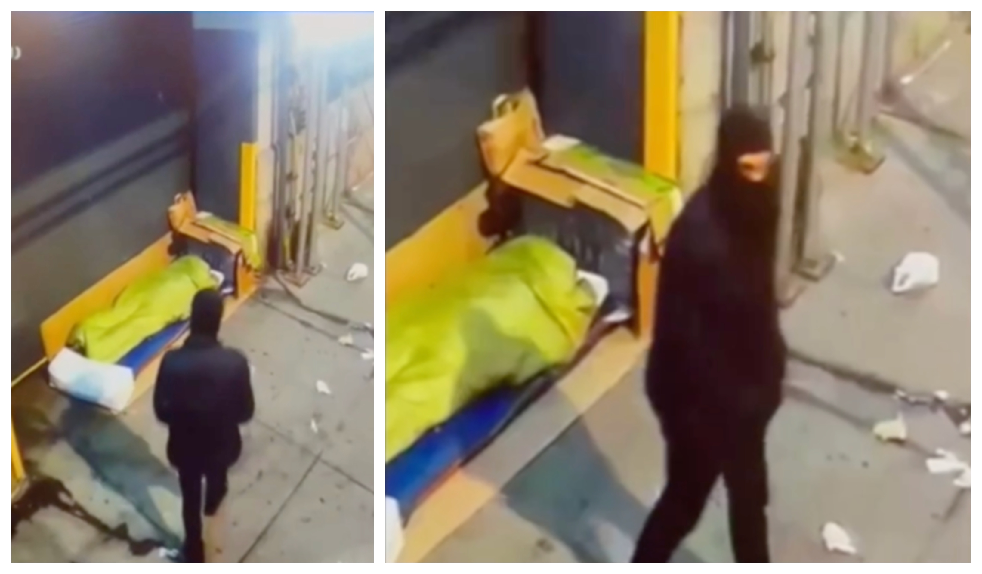 Här fångas misstänkte skytten på film – tros ha skjutit ihjäl hemlösa